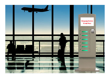 Estações de carregamento do telefone celular do metro do aeroporto com informação interativa Wifi
