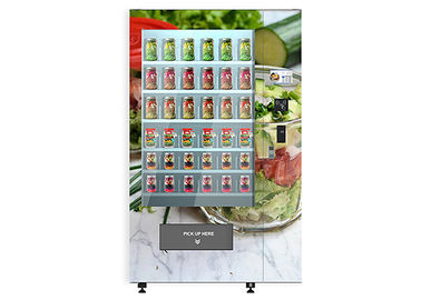 Máquina de venda automática inteligente da salada da escola da universidade, salada automatizada que vende a torre