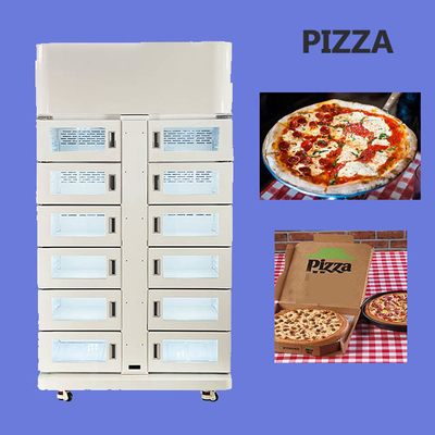 24 horas Self-Service Smart Locker Máquina vendedora de pizza Food Locker com geladeira