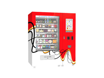 Material de aço densamente laminado do armário da máquina de venda automática do alimento do pagamento dos auto-serviços