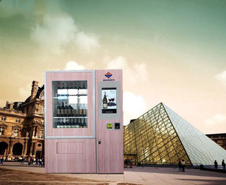 Quiosque fresco da máquina de venda automática dos vinhos para o supermercado com o tela táctil de 55 polegadas