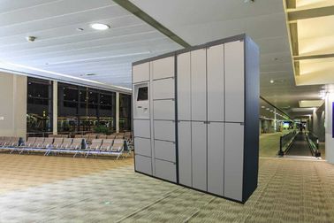 Cacifo de armazenamento de Salão dos cacifos de bagagem do supermercado do estação de caminhos-de-ferro com função esperta do controlo a distância do sistema do fechamento
