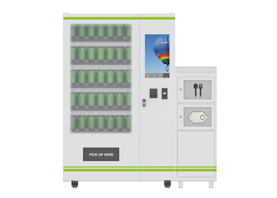 Máquina de venda automática nacional do alimento imediato e da salada com sistema de refrigeração, personalização